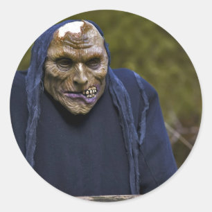 Rond Sticker Halloween Goblin