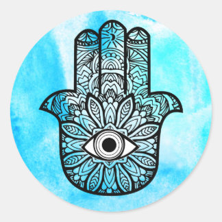 Rond Sticker Hamsa