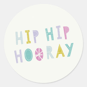 Rond Sticker Hip Hooray - Lime