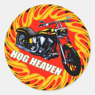 Rond Sticker Hog Heaven