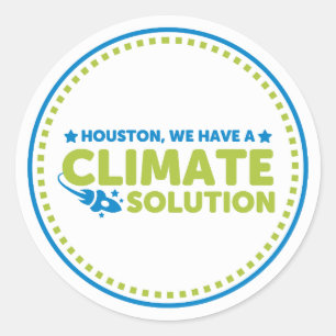 Rond Sticker - Houston, nous avons une solution climati