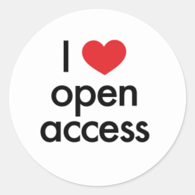 Rond Sticker I luv OA (Devant)