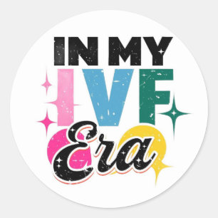Rond Sticker "In My IVF Era"