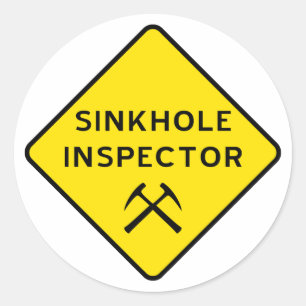 Rond Sticker Inspecteur Scinkhole