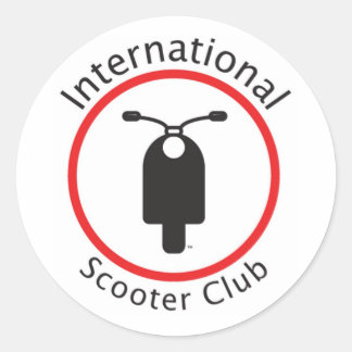 Rond Sticker International Scooter Club