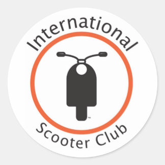 Rond Sticker International Scooter Club