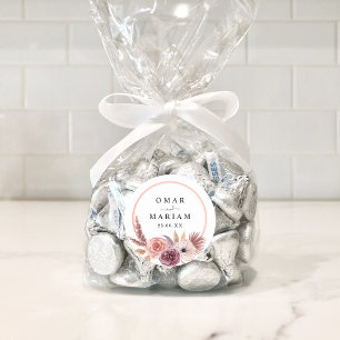 Rond Sticker islamique floral Nikkah