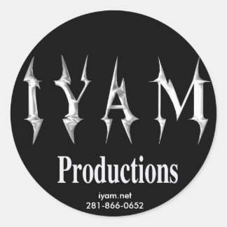 Rond Sticker IYAM Productions