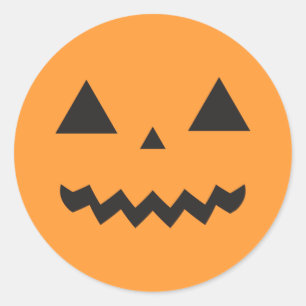 Rond Sticker Jack O'Lantern