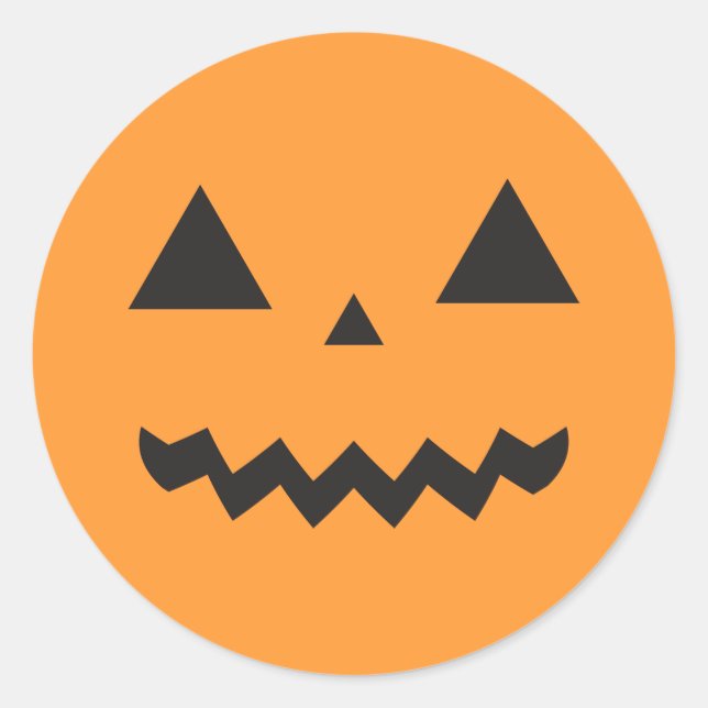 Rond Sticker Jack O'Lantern (Devant)