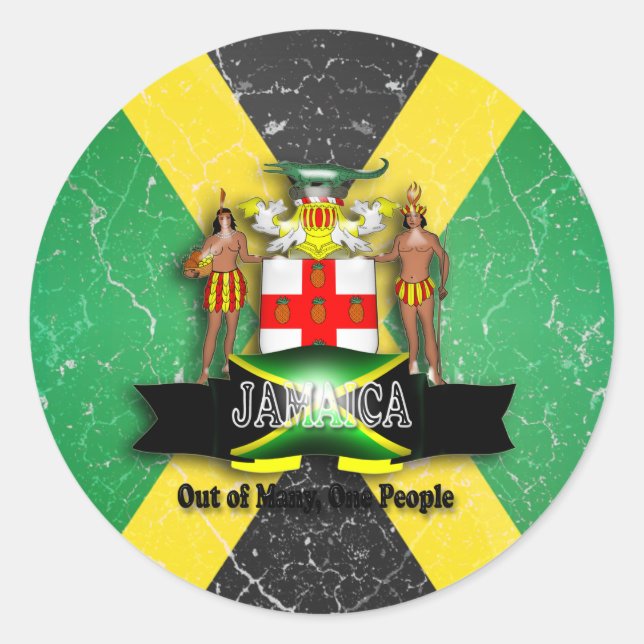 Rond Sticker jamaïcain (Devant)