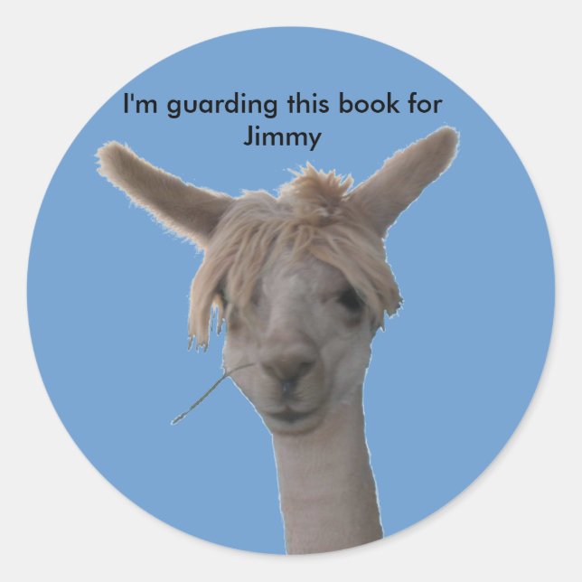 Rond Sticker - Je garde ce livre ... (Devant)