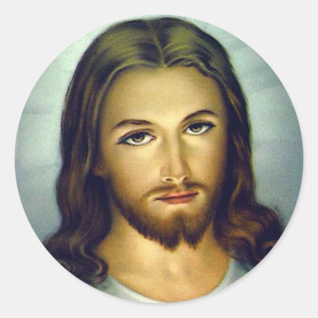 Rond Sticker Jésus Christ Pose classique (Devant)