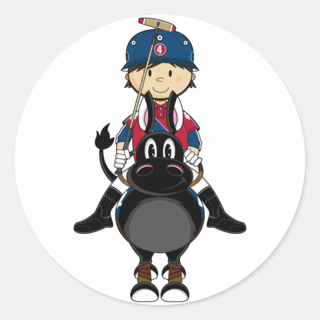 Rond Sticker Joueur Cute Polo (Devant)