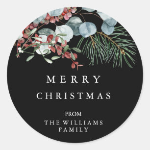 Rond Sticker Joyeux Noël