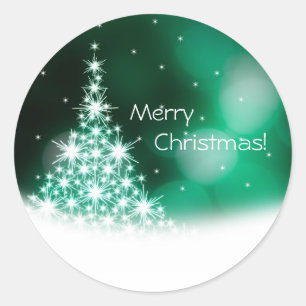 Rond sticker Joyeux Noël