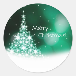 Rond sticker Joyeux Noël