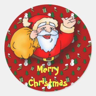 Rond Sticker Joyeux Noël