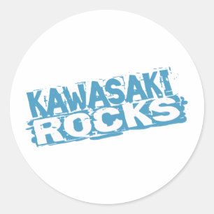 Rond Sticker Kawasaki Rocks