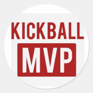 Rond sticker kickball mvp