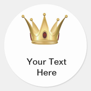 Rond Sticker King Crown