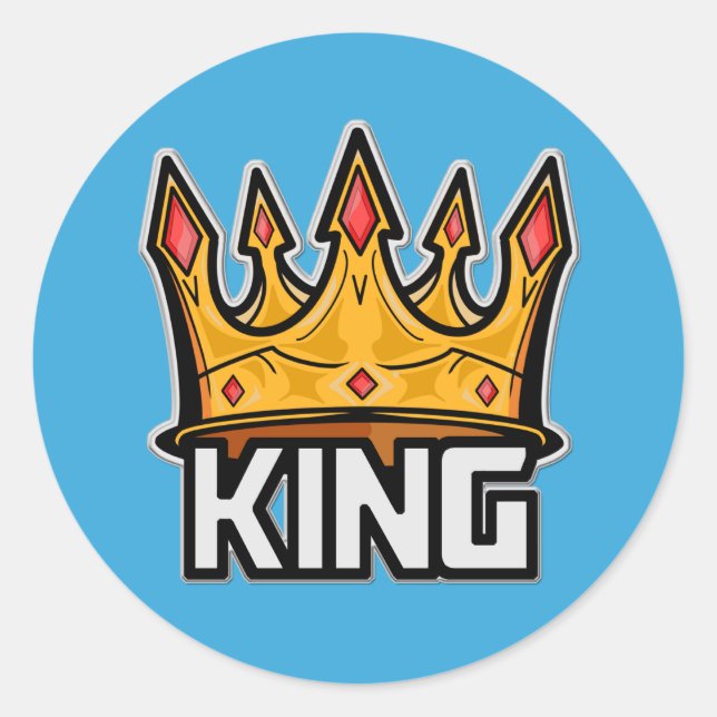 Rond Sticker King Crown (Devant)