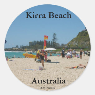 Rond Sticker Kirra Beach 3