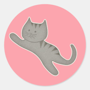 Rond Sticker Kitty Kat