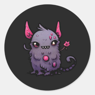 Rond Sticker Kitty Pestilence - Chat Déplaisant Plague