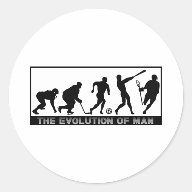 Rond Sticker Lacrosse Designs Evolution (Devant)
