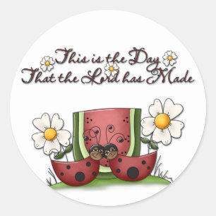 Rond Sticker Ladybug