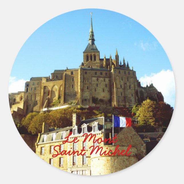 Rond Sticker Le Mont Saint Michel (Devant)