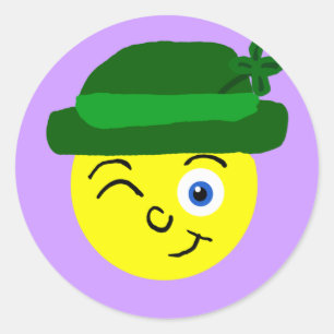 Rond Sticker Leprechaun