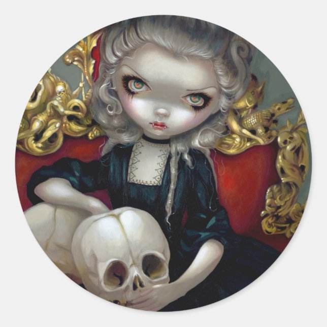 Rond Sticker "Les Vampires : Les Crânes" (Devant)