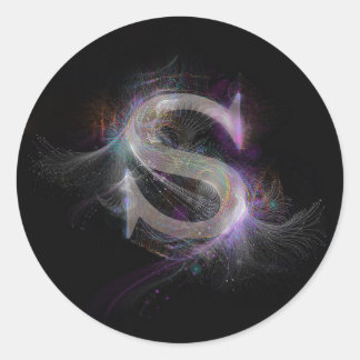 Rond Sticker lettre S