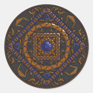 Rond Sticker Libra Mandala