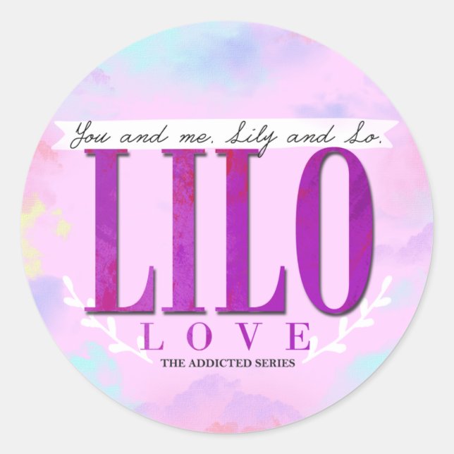 Rond Sticker LiLo LOVE (Devant)