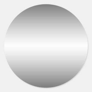 Rond Sticker lisse en tôle métallique