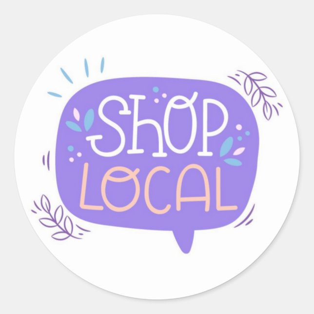 Rond Sticker local Boutique (Devant)