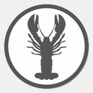 ROND STICKER LOGO LOGO LOBSTER