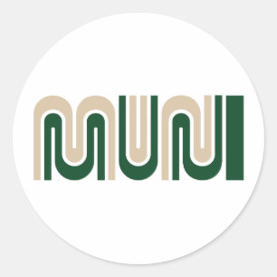 Rond Sticker Logo San Francisco Muni