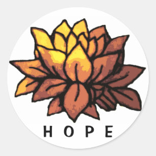 Rond Sticker Lotus Hope