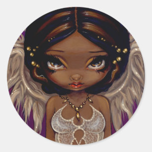 Rond Sticker "Lovely Eyes"