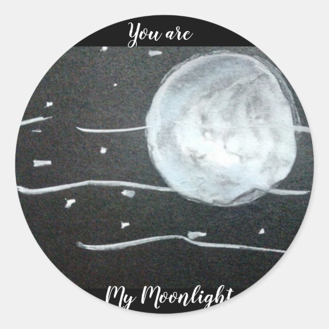 Rond Sticker Lune (Devant)