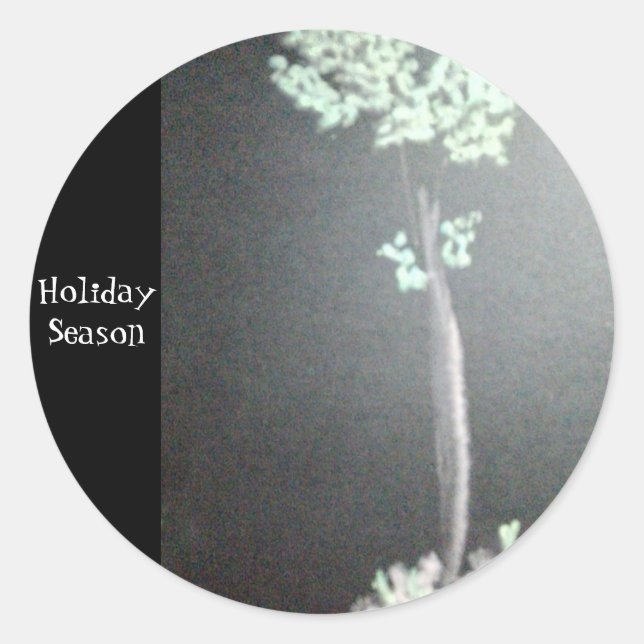 Rond Sticker Lune Vacances (Devant)