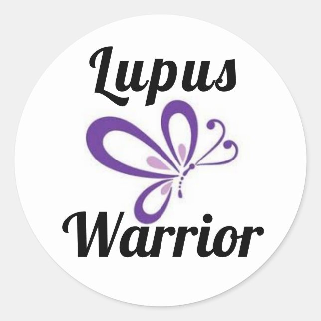 Rond Sticker Lupus Warrior (Devant)