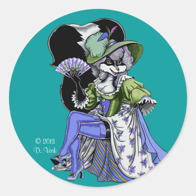 Rond Sticker Madame de Pew (Devant)