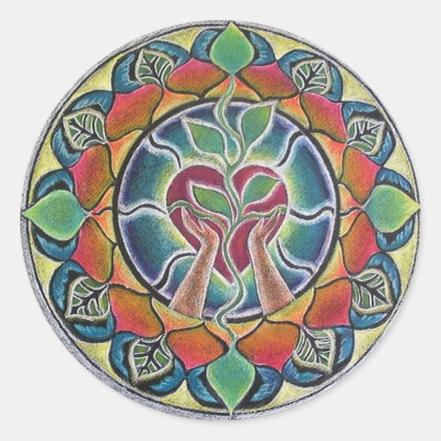 Rond Sticker Mandala (Devant)