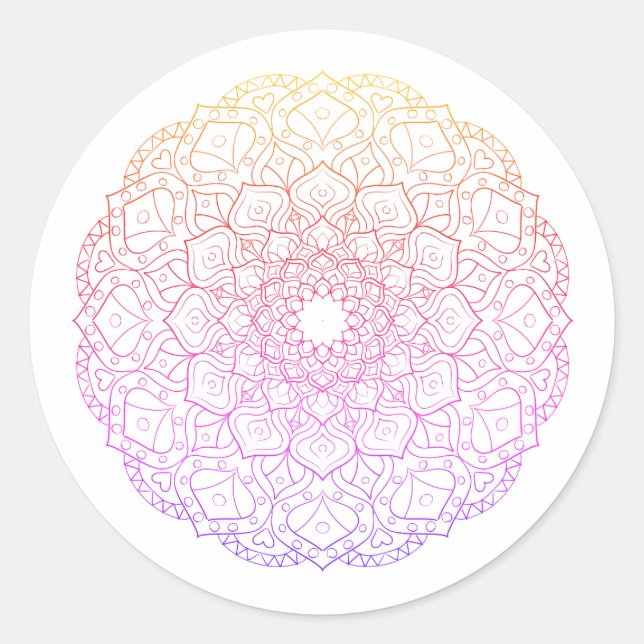 Rond Sticker Mandala (Devant)