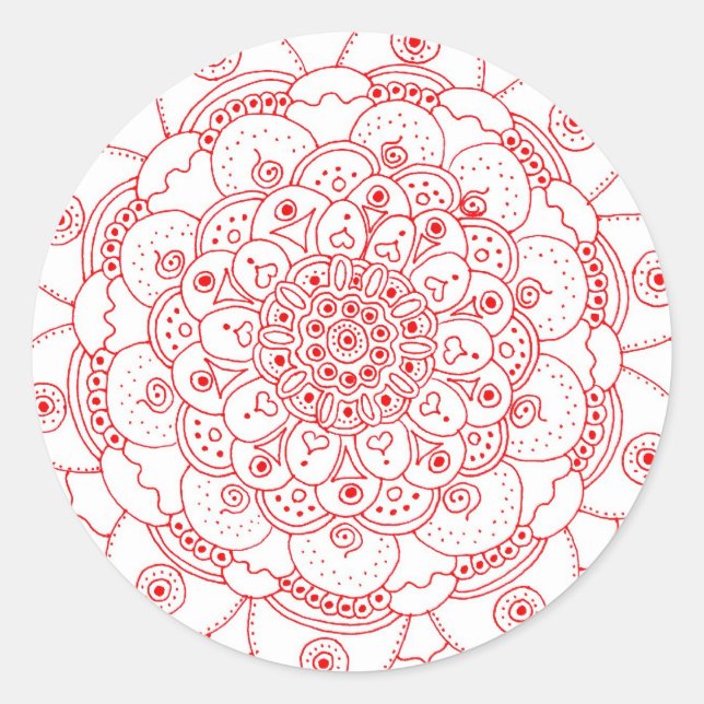 Rond Sticker Mandala 2 (Devant)